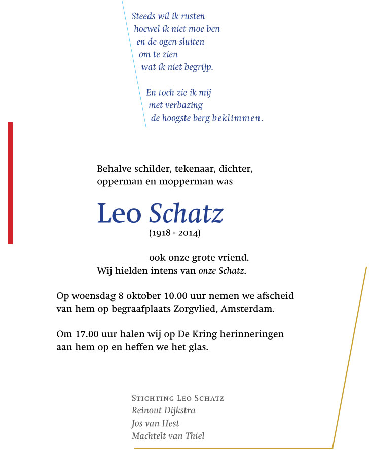 Leo Schatz (1918 - 2014)